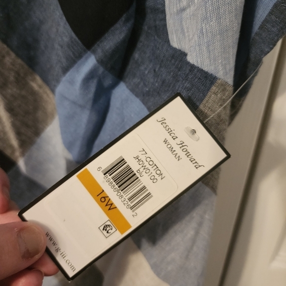 Jessica Howard‎ NWT Plaid Amazing Shift Dress. Fun casual preppy like. NEW. 16 - Picture 3 of 14